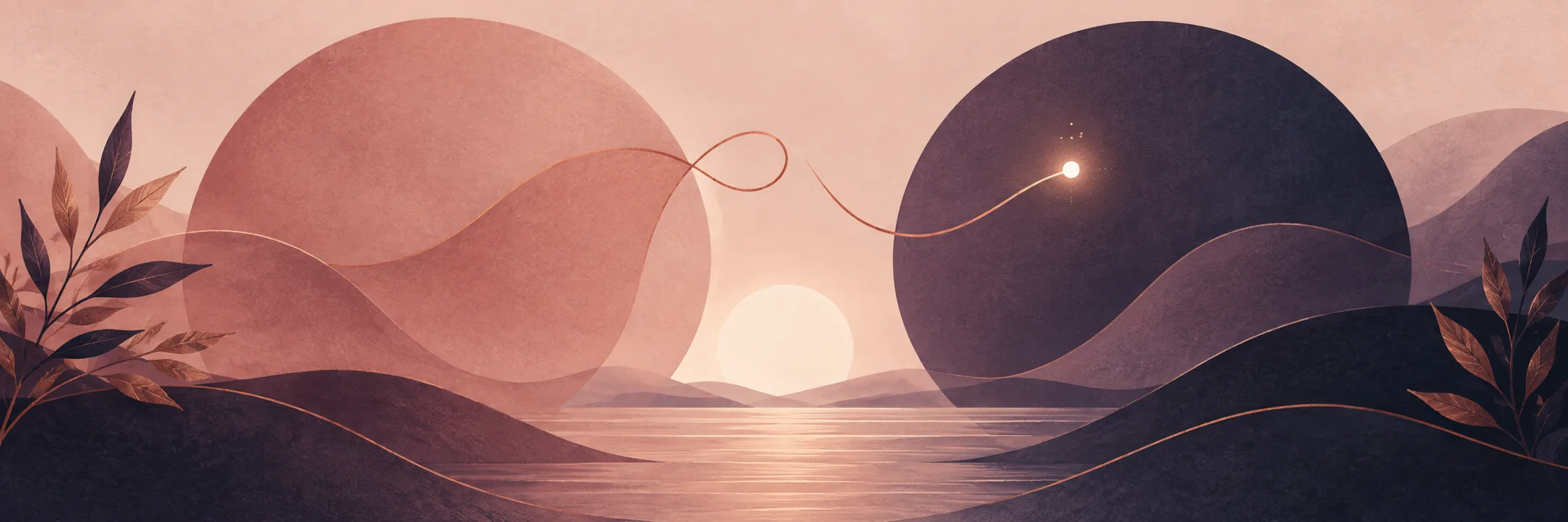 A quiet, reflective moment for a breakup or closure reading