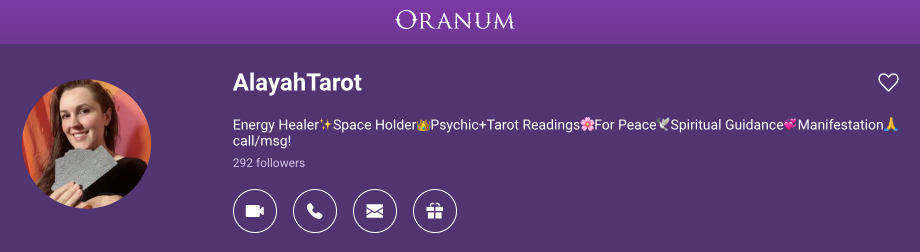 AlayahTarot - Oranum psychic advisor